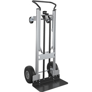 Cosco 2-in-1 Hybrid Hand Truck - 1000 lb Load Capacity - 4 Casters - 19.50" Length x 19.50" Width x 48" Height - Black Product Image 
