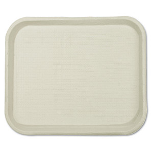 Chinet Savaday Molded Fiber Food Trays, 1-Compartment, 9 x 12 x 1, White, Paper, 250/Carton (HUH20802) View Product Image