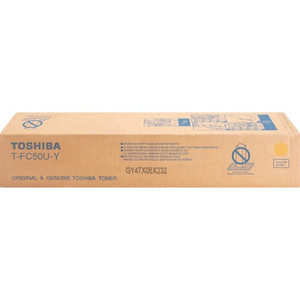 Toshiba Original Standard Yield Laser Toner Cartridge - Yellow - 1 Each - (TOSTFC50UY) Product Image 