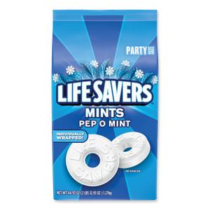 LifeSavers Hard Candy Mints, Pep-O-Mint, 44.93 oz Bag (LFS27625) View Product Image
