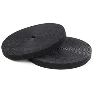 StarTech.com Hook-and-Loop Cable Management Tie - 100 ft. Bulk Roll - Black - Cut-to-Size Cable Wrap / Straps Product Image 