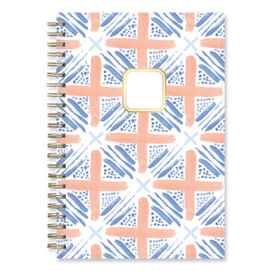 Blue Sky Margaret Jeane Geo Tile Academic Weekly/Monthly Planner, 8 x 5, Blue/Peach Cover, 12-Month (July to June): 2022 to 2023 Product Image 