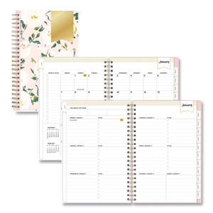 Blue Sky Day Designer Coming Up Roses Create-Your-Own Cover Weekly/Monthly Planner, 8 x 5, Blush/Cream Cover, 12-Month (Jan-Dec): 2024 Product Image 