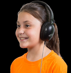 Califone 1017Av Neotech Plus Headphone With Calituff Braided Cord, 3.5Mm Plug, Inline Volume Control (CII1017AV) Product Image 