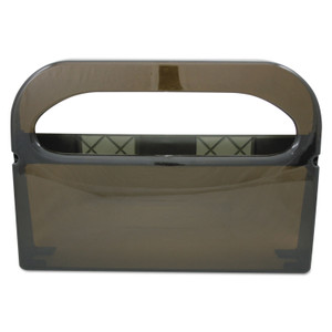 HOSPECO Health Gards Toilet Seat Cover Dispenser, Half-Fold, 16 x 3.25 x 11.5, Smoke View Product Image