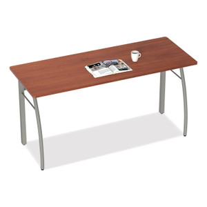 Linea Italia Trento Line Rectangular Desk, 59.13" x 23.63" x 29.5", Cherry View Product Image