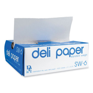 Durable Packaging Interfolded Deli Sheets, 10.75 x 6, Standard Weight, 500 Sheets/Box, 12 Boxes/Carton (DPKSW6) Product Image 
