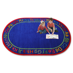 Flagship Carpets Know Your ABCs Oval Rug - 8.33" Length x 5.83" Width - FCIFE11033A Product Image 