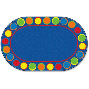 Flagship Carpets Cheerful Sitting Spots Oval Rug - Classic - 12 ft Length x 90" Width - FCIFE30745A Product Image 