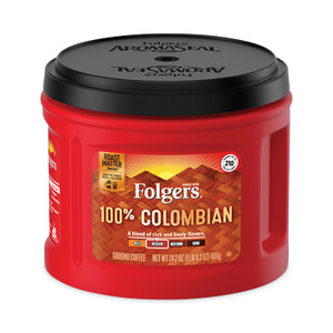 Folgers Coffee, 100% Colombian, 24.2 oz Canister Product Image 