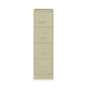 Hirsh Industries Vertical Letter File Cabinet, 4 Letter-Size File Drawers, Putty, 15 x 22 x 52 (HID17891) Product Image 