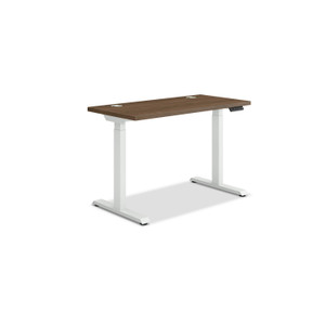 HON Coordinate Height Adjustable Desk Bundle 2-Stage, 46" x 22" x 27.75" to 47", Pinnacle\Designer White Product Image 