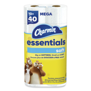 Charmin Essentials Soft Bathroom Tissue, Septic Safe, 2-Ply, White, 330 Sheets/Roll, 30 Rolls/Carton Product Image 