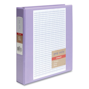 Pep Rally Standard 3-Ring View Binder, 3 Rings, 1.5" Capacity, 11 x 8.5, Lilac Product Image 