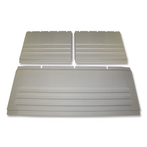 Rubbermaid Commercial Utility Cart Replacement Parts, Panel Kit, For Rubbermaid FG4092, FG4093, FG4094, Plastic, Gray Product Image 