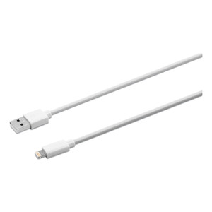 Innovera USB Apple Lightning Cable, 10 ft, White (IVR30022) View Product Image