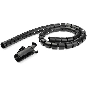 StarTech.com Cable-Management Sleeve - Cable Sleeve - Black - STCCMSCOILED Product Image 