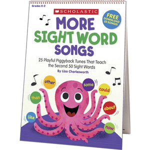 Scholastic K-2 More Sight Words Flip Chart/CD - Theme/Subject: Fun - Skill Learning: Songs, Sight Words Product Image 