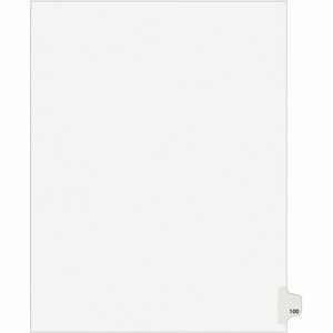 Avery Side Tab Individual Legal Dividers - 500 x Divider(s) - 500 Side Tab(s) - 100 - 1 Tab(s)/Set - AVE82341 Product Image 