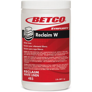 Betco Symplicity Reclaim W Laundry Powder - For Linen - 32 oz (2 lb) - BET4857900 Product Image 