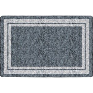 Flagship Carpets Double Light Tone Border Gray Rug - 12 ft Length x 90" Width x 0.50" Thickness - FCIFE42544A Product Image 