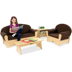 Jonti-Craft Komfy Living Room Set Espresso - Rounded Edge - Finish: Espresso - JNT3775JC Product Image 