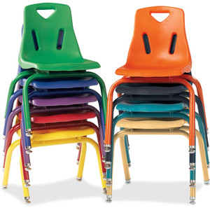 Jonti-Craft Berries Stacking Chair - Steel Frame Material - Four-legged Base - Purple - JNT8118JC1004 Product Image 