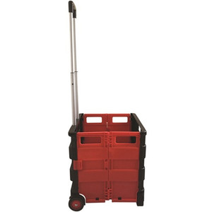 Seco Folding Shopping/Utility Cart - Telescopic Handle - 77 lb Load Capacity - SSCZYLCBR Product Image 