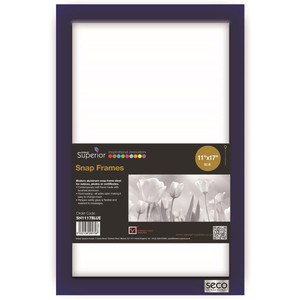Seco Mitred Snap Frame - 11" x 17" Frame Size - Rectangle - SSCSN1117BLUE Product Image 
