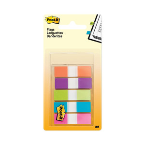 Post-it Flags Page Flags in Portable Dispenser, Assorted Brights, 5 Dispensers, 20 Flags/Color (MMM6835CB2) View Product Image