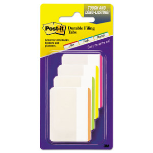 Post-it Tabs Lined Tabs, 1/5-Cut, Assorted Bright Colors, 2" Wide, 24/Pack (MMM686F1BB) View Product Image