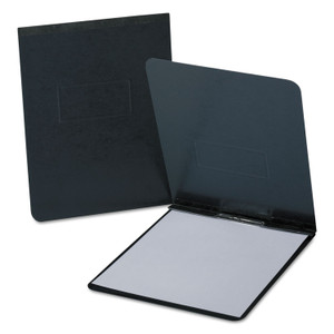 Oxford PressGuard Report Cover with Reinforced Top Hinge, Two-Prong Metal Fastener, 2" Capacity, 8.5 x 11, Black/Black View Product Image