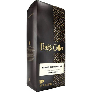 Peet's Coffee & Tea Coffee, House Blend Decaf, Ground, 1 lb, Black (PEE501487) View Product Image