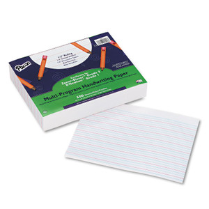 Pacon Multi-Program Handwriting Paper, 16 lb, 1/2" Long Rule, One-Sided, 8 x 10.5, 500/Pack (PAC2421) View Product Image