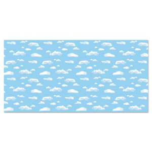 Pacon Fadeless Designs Bulletin Board Paper, Clouds, 50 ft x 48", Blue/White View Product Image