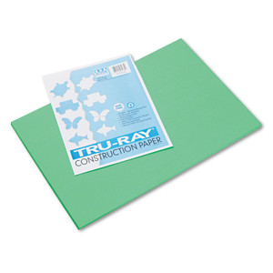 Pacon Tru-Ray Construction Paper, 76 lb Text Weight, 12 x 18, Festive Green, 50/Pack View Product Image