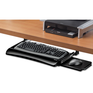 Fellowes Office Suites Underdesk Keyboard Drawer, 20.13w x 7.75d, Black (FEL9140303) View Product Image