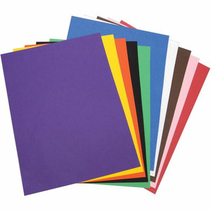 Tru-Ray Heavyweight Construction Paper - 0.50" Height x 24" Width x 18" Length - Assorted - Sulphite Product Image 