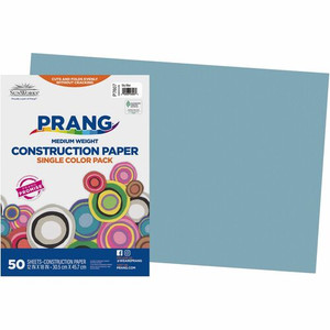Prang Construction Paper - Multipurpose - 12" Width x 18" Length - Sky Blue Product Image 