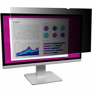 3M High Clarity Privacy Filter Black, Glossy - For 24" Widescreen LCD Monitor - 16:10 - Scratch Resistant, Dust Resistant Product Image 