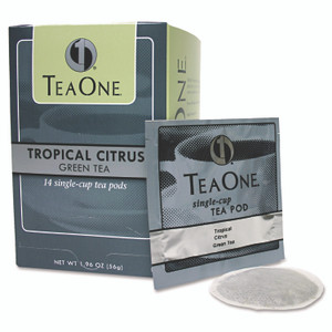 Tea One Tea Pods, Tropical Citrus Green, 14/Box Product Image