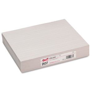 Pacon Skip-A-Line Ruled Newsprint Paper, 1/2" Two-Sided Long Rule, 8.5 x 11, 500/Pack (PAC2637) View Product Image