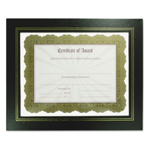 NuDell Leatherette Document Frame, 8.5 x 11, Black, Pack of Two (NUD21202) View Product Image