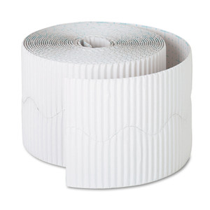 Pacon Bordette Decorative Border, 2.25" x 50 ft Roll, White (PAC37016) View Product Image