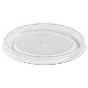 Chinet Plastic High Heat Vented Lid, Fits 16-32 oz, White, 50/Bag, 10/Bags Carton (HUH89112) View Product Image