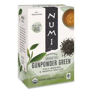 Numi Organic Teas and Teasans, 1.27 oz, Gunpowder Green, 18/Box View Product Image