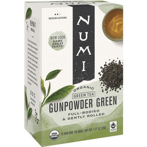 Numi Organic Gunpowder Green Tea Bag - Green Tea - 18 Teabag Product Image 