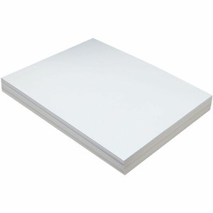 Pacon Tagboard - Craft, Art - 1.10" Height x 9" Width x 12" Length - White Product Image 
