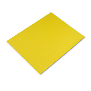 Pacon Four-Ply Railroad Board, 22 x 28, Lemon Yellow, 25/Carton View Product Image