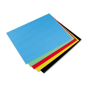 Pacon Four-Ply Railroad Board, 22 x 28, Assorted, 25/Carton (PAC54871) View Product Image